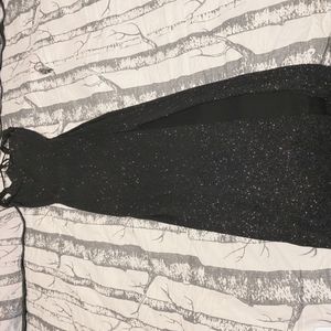 BLACK GLITTERS LONG DRESS BY GUESS